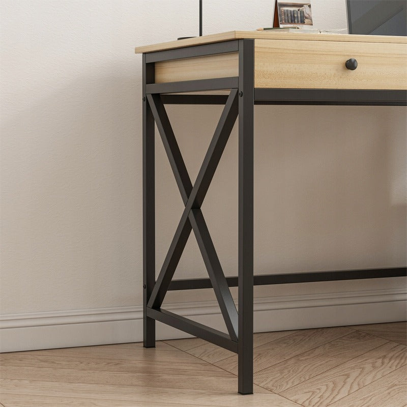 Számítógépasztal – világos tölgy színben, klasszikus skandináv stílusban, 120 cm