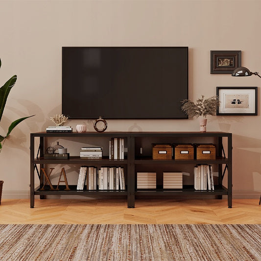 TV-szekrény televízióhoz, vintage állvány nappaliba, rusztikus barna, retro