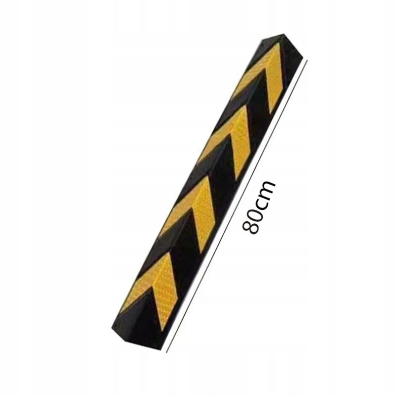 4 db védő sarokvédő, sárga gumivisszaverő, 80 cm