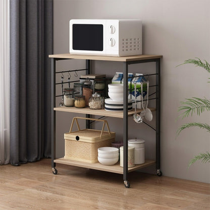 Kerekes mobil szekrény / reggelizőasztal / konyhai kerekes szekrény 60 cm