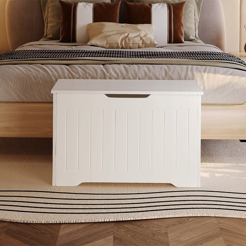 Nagy fa tárolóláda - Fehér galéria ágyneműtartós szekrény