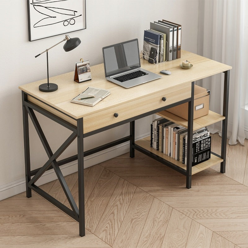 Számítógépasztal – világos tölgy színben, klasszikus skandináv stílusban, 120 cm