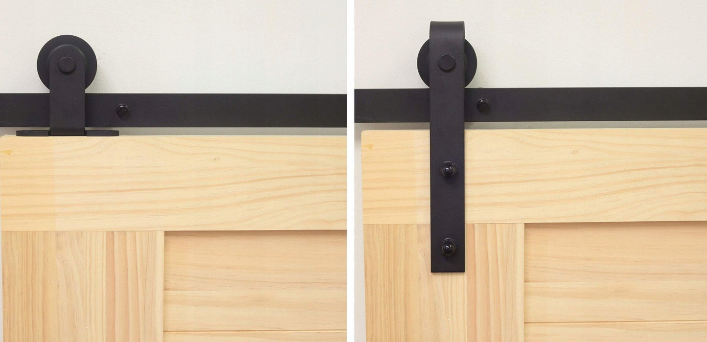 Barn door tolóajtó rendszer, 2 m retro loft barndoor szerelvénykészlet