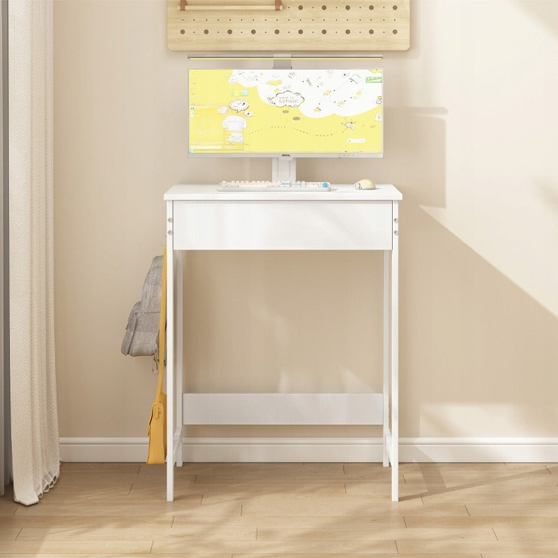 Gyermek számítógépasztal fiókkal – fehér, 60 cm