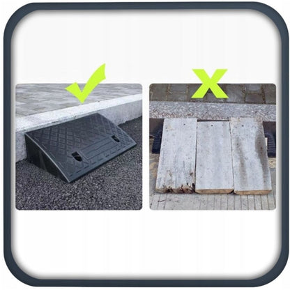 Fekete szegély rámpa 5 cm