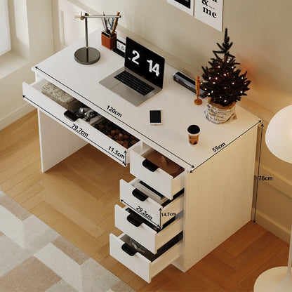 Ifjúsági Számítógépasztal Modern Loft Asztallal és Fiókokkal, 120 cm