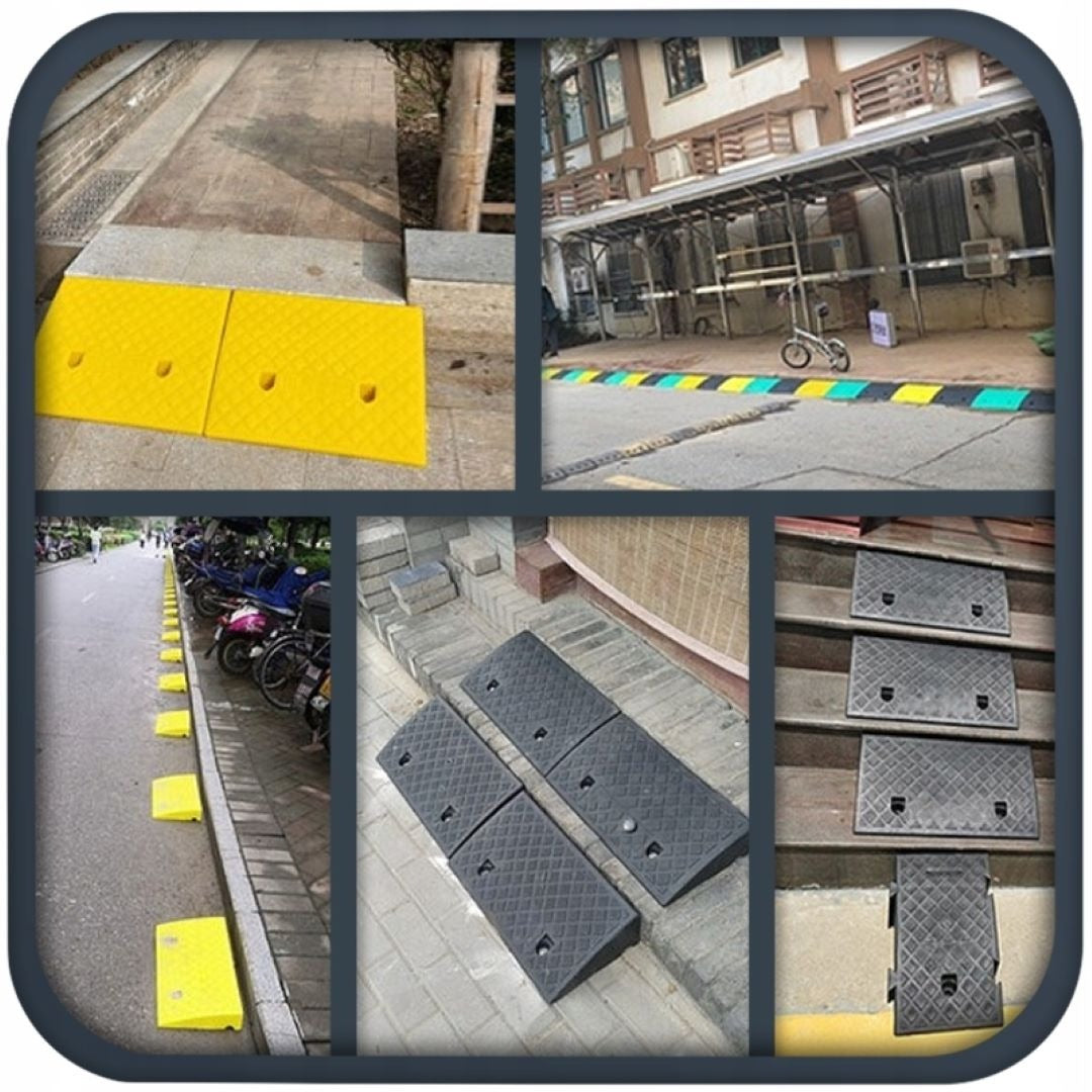 Fekete szegély rámpa, 8 cm