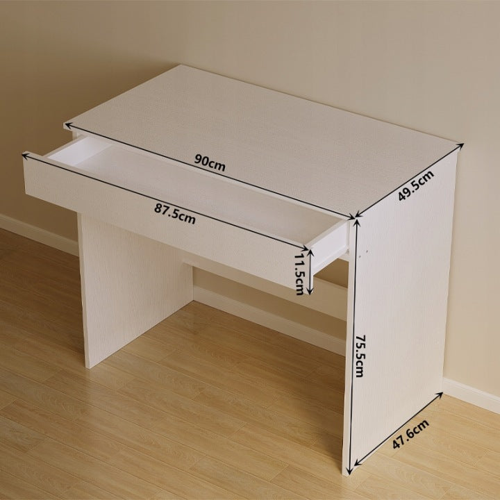 Loft Számítógépasztal 90 cm – Fehér Ifjúsági Asztal Fiókkal