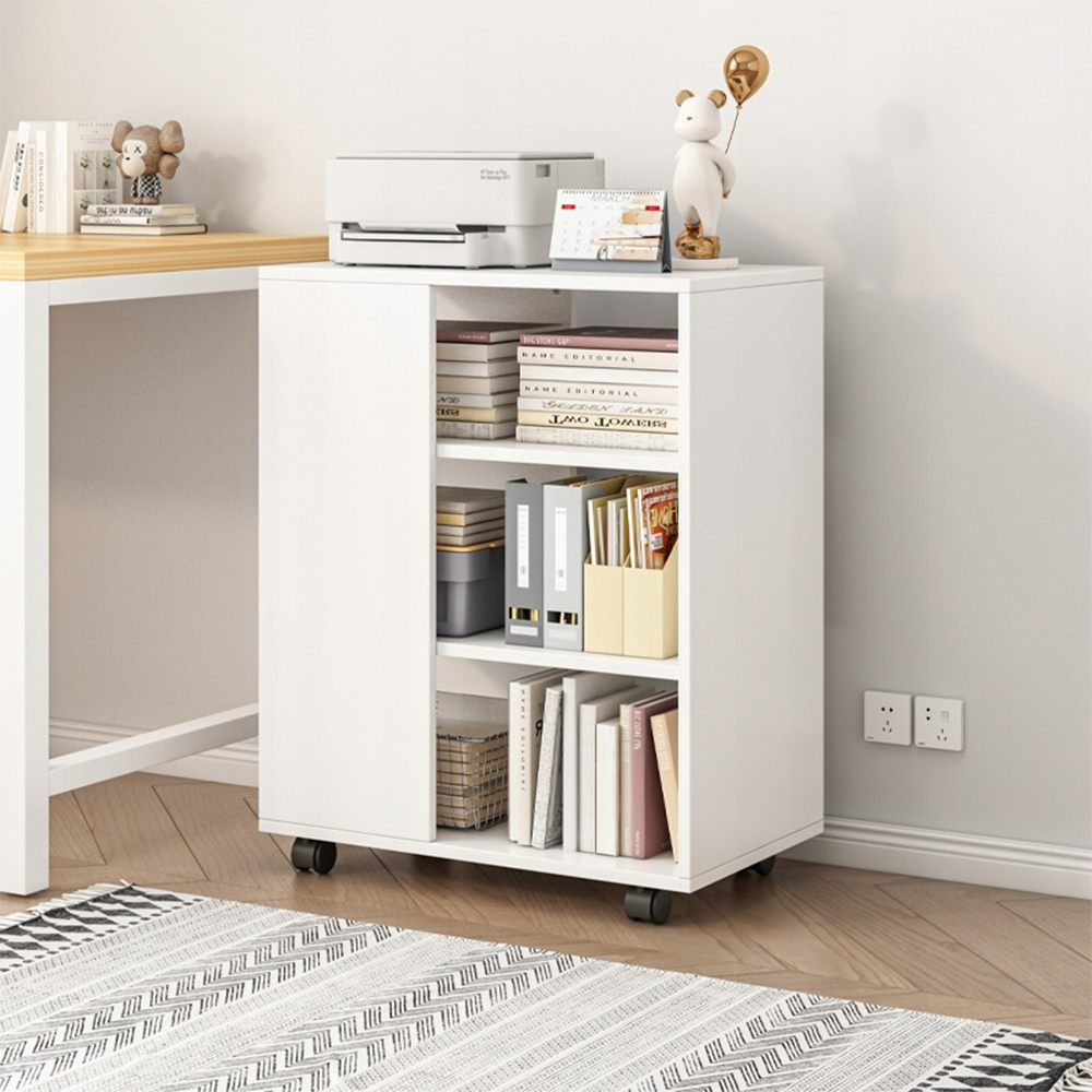 Fehér szekrény 60 cm – modern loft stílusú kialakítás, ideális irodába vagy otthoni munkakörnyezetbe