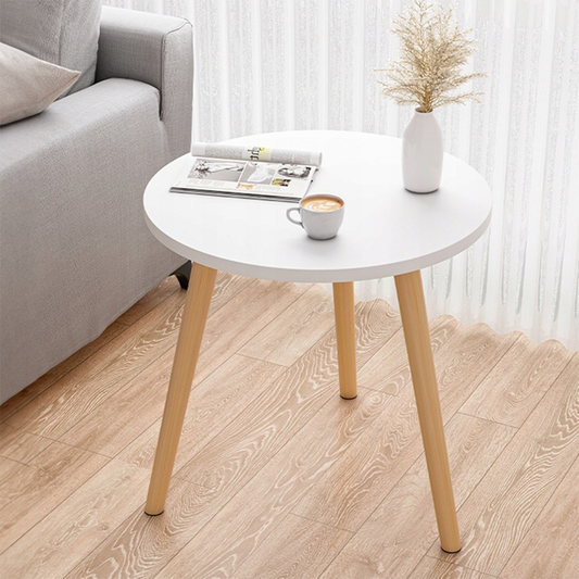 Fehér Kerek asztal 60x52 cm – Modern és Kompakt Design Beltéri Használatra
