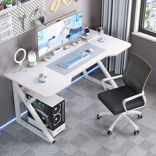 Fehér Gaming íróasztal 120x60x73 cm – Ergonomikus kialakítás és modern stílus igényes gamereknek