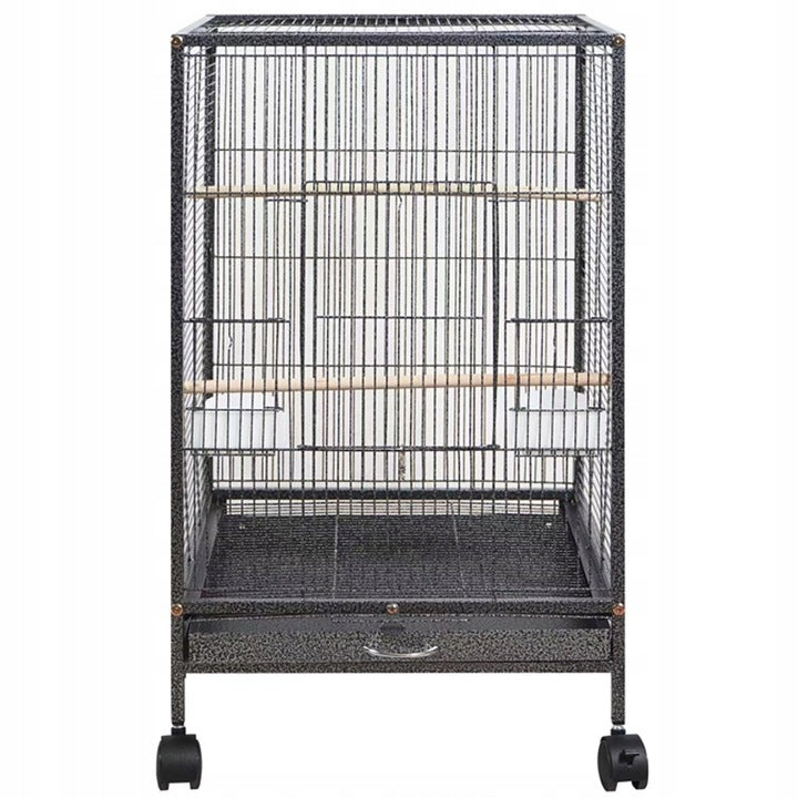 Fémketrec egzotikus madaraknak, papagájok és kanári madarak számára, 80 cm