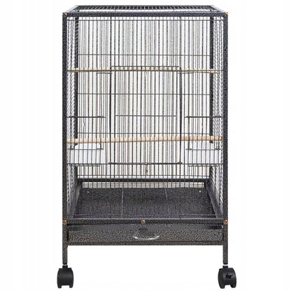 Fémketrec egzotikus madaraknak, papagájok és kanári madarak számára, 80 cm