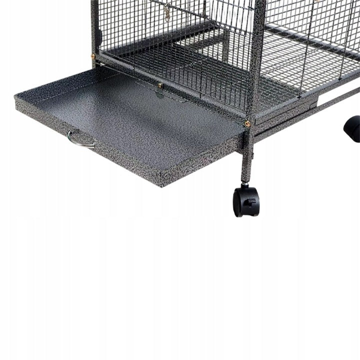 Fémketrec egzotikus madaraknak, papagájok és kanári madarak számára, 80 cm