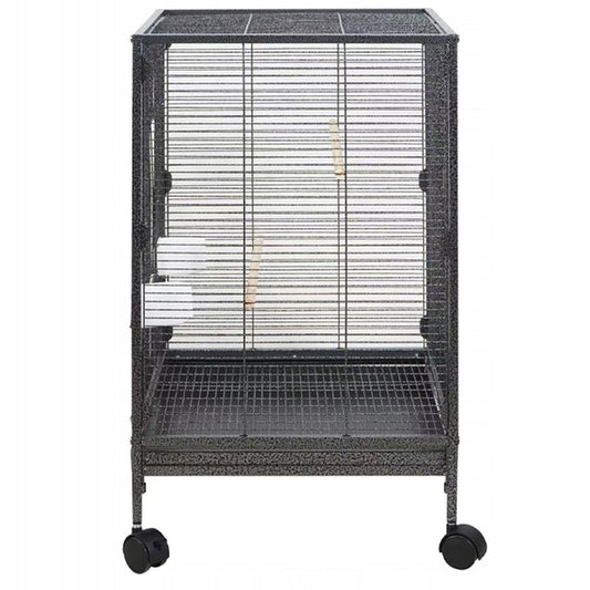 Fémketrec egzotikus madaraknak, papagájok és kanári madarak számára, 80 cm