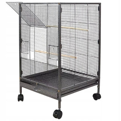 Fémketrec egzotikus madaraknak, papagájok és kanári madarak számára, 80 cm