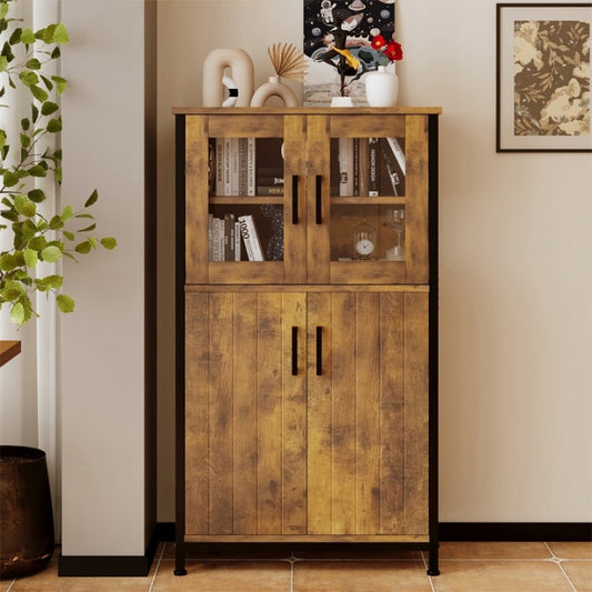 Rusztikus Loft Retro Komód – Vintage Tálalószekrény Nappaliba és Konyhába