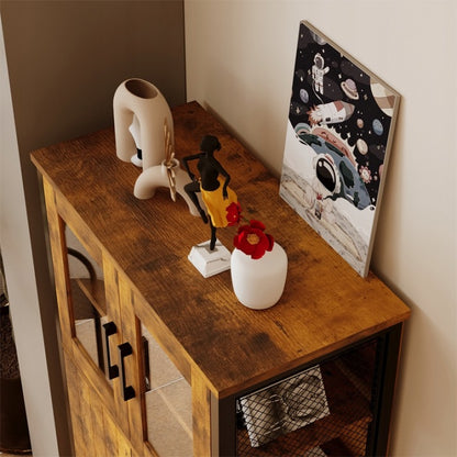 Rusztikus Loft Retro Komód – Vintage Tálalószekrény Nappaliba és Konyhába