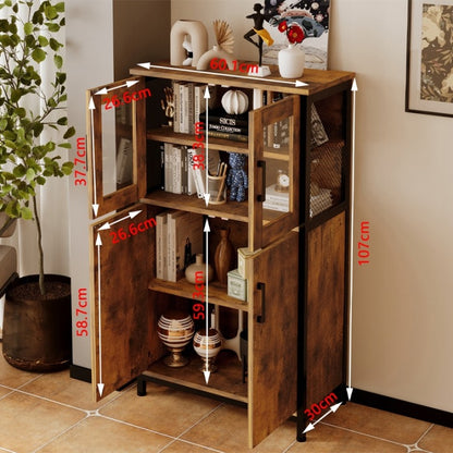 Rusztikus Loft Retro Komód – Vintage Tálalószekrény Nappaliba és Konyhába