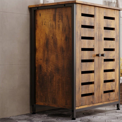 Loft Rusztikus Mosdószekrény – Barna Álló 62 cm