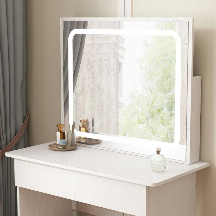 Sminkasztal LED tükörrel, modern glamour stílusban, 90 cm