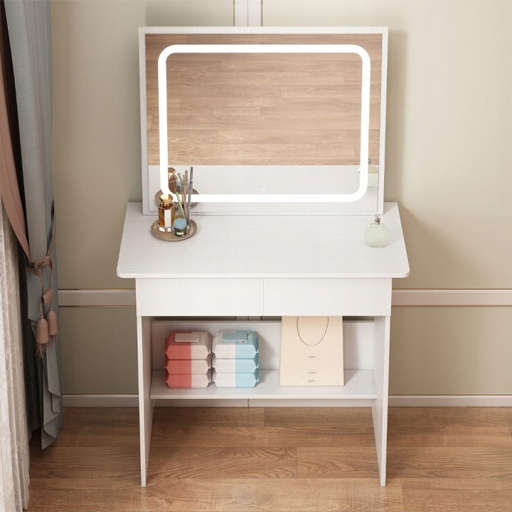 Sminkasztal LED tükörrel, modern glamour stílusban, 90 cm