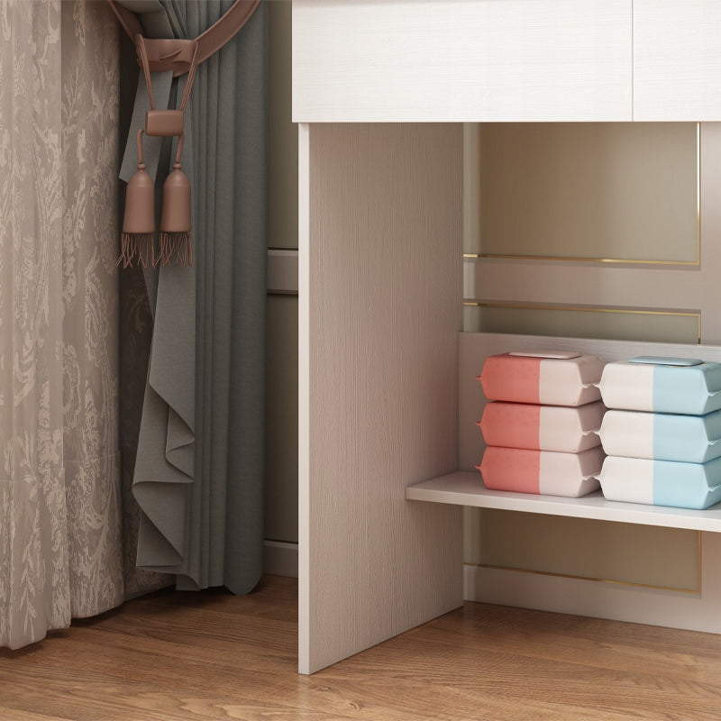 Sminkasztal LED tükörrel, modern glamour stílusban, 90 cm