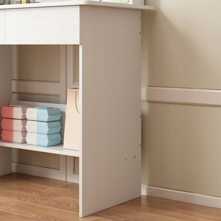 Sminkasztal LED tükörrel, modern glamour stílusban, 90 cm