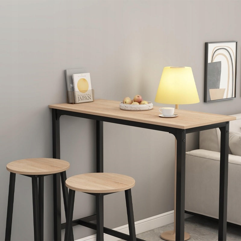 Bárszett: konyhaasztal + 2 bárszék, modern ipari loft stílus