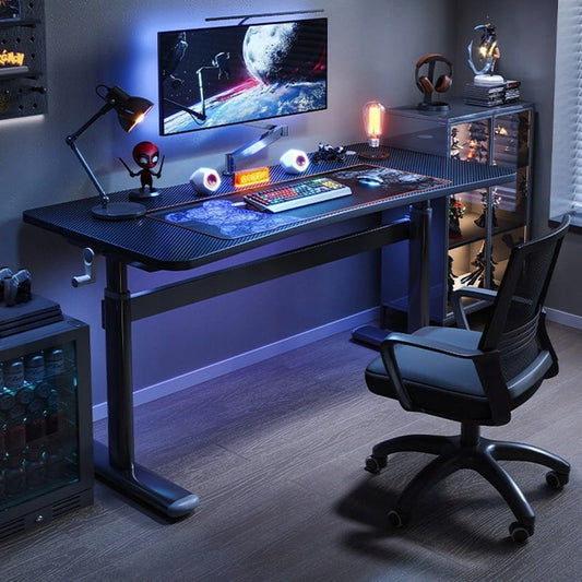 Íróasztal gamer, 120x60 cm, fekete maximális kényelem gamereknek