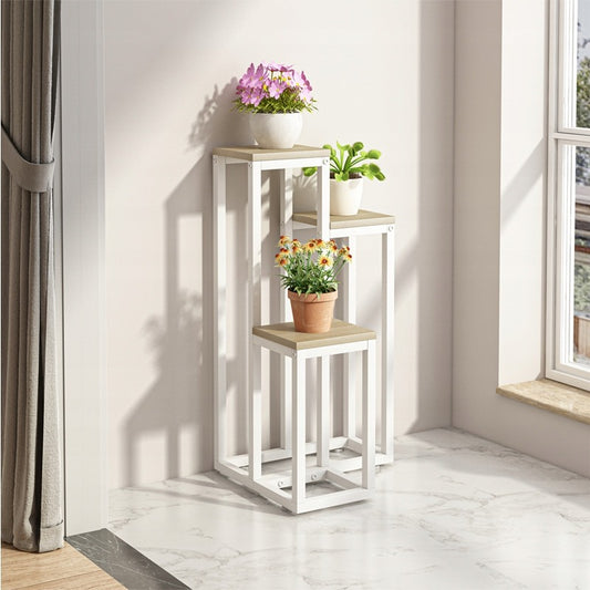 Virágállvány fehér 67 cm