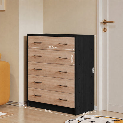 Világosbarna cipőszekrény modern előszobába, 5 polccal, loft stílusú