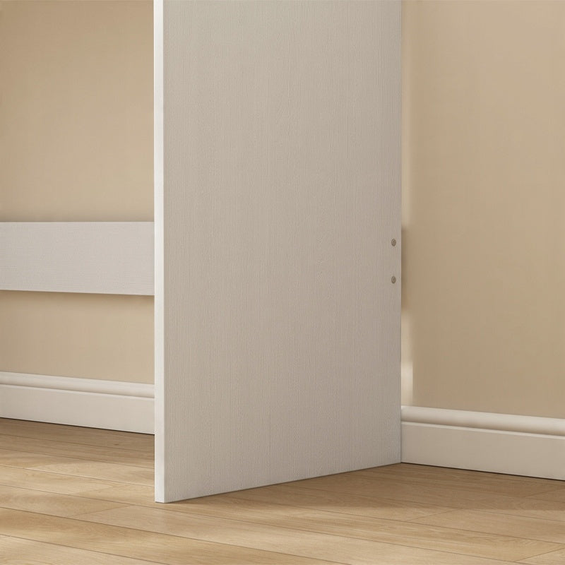 Fehér modern számítógépasztal 2 fiókkal loft stílusban íróasztal fésülködőasztal 100 cm