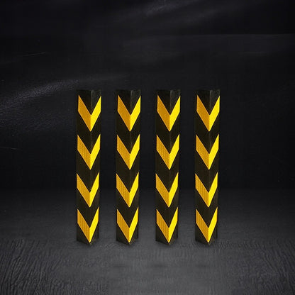 4 db védő sarokvédő, sárga gumivisszaverő, 80 cm