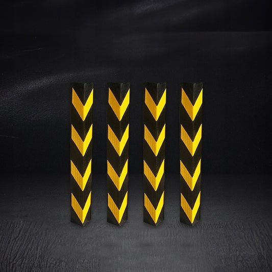 4 db védő sarokvédő, sárga gumivisszaverő, 80 cm