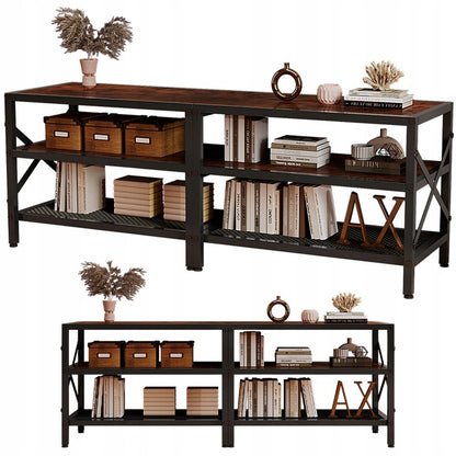 TV-szekrény televízióhoz, vintage állvány nappaliba, rusztikus barna, retro