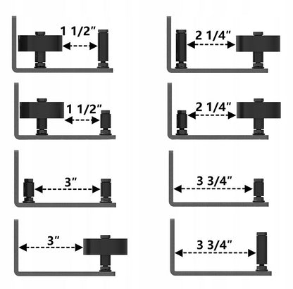 Vezető sín, alsó vezető csúszóajtókhoz, istállóajtó görgő