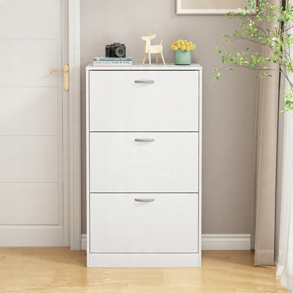 Cipőtartó szekrény előszobai komód loft stílusban 3 ajtós modern 110 cm